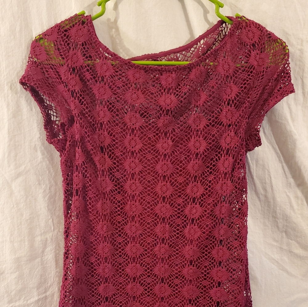 Plum purple Lace dress